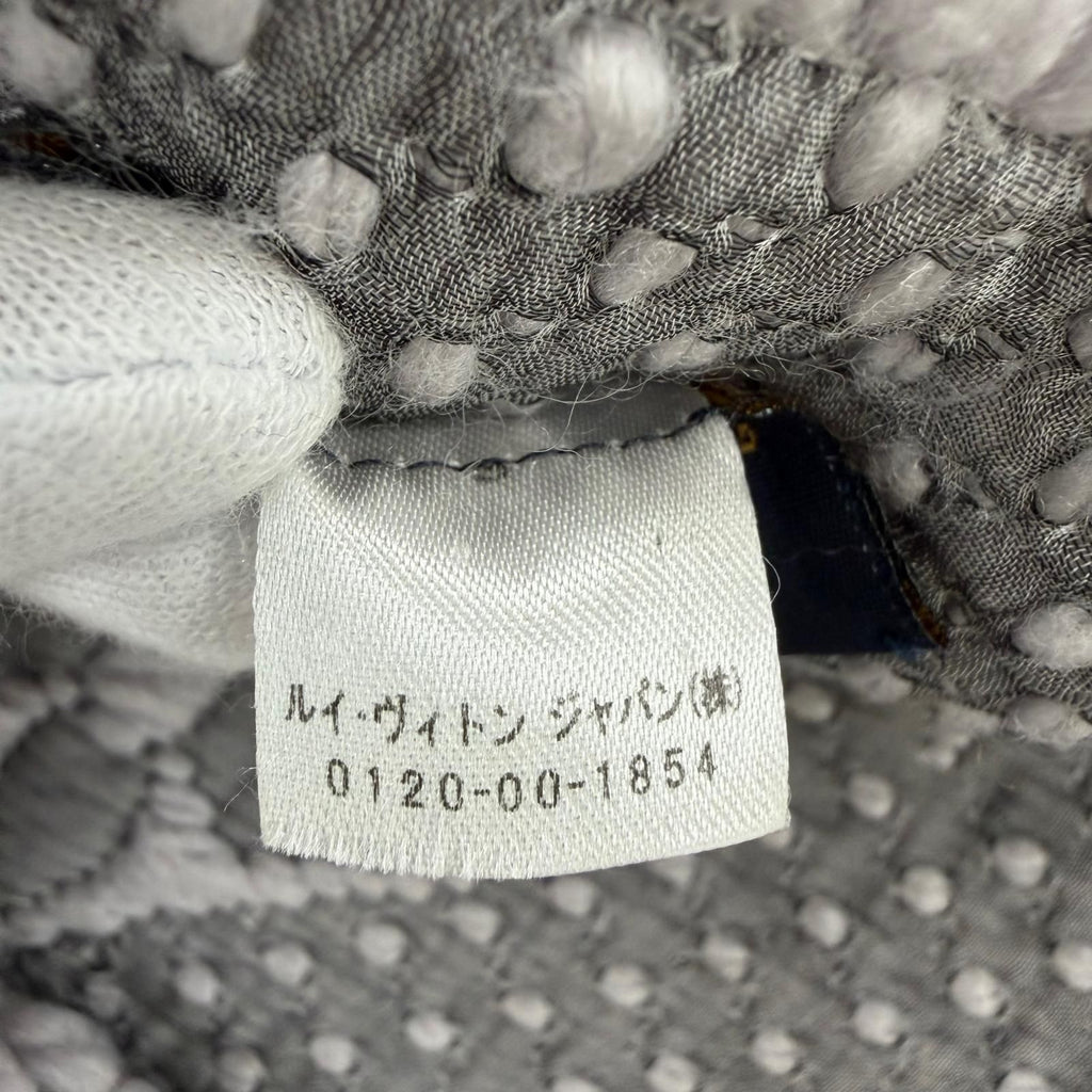 Louis Vuitton Echarpe Logo Mania Wool Silk Gripe Loulou Monogram Scarf — view 7