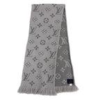 Louis Vuitton Echarpe Logo Mania Wool Silk Gripe Loulou Monogram Scarf — view 3