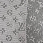 Louis Vuitton Echarpe Logo Mania Wool Silk Gripe Loulou Monogram Scarf — view 4