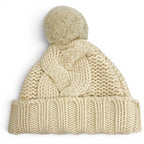 Chanel Cashmere Sports Line CC Logo Knit Cap with Pom Ivory — view 2