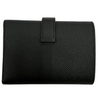 Hermes Bearn Combination Compact Wallet Veau Epsom Gold Trifold Black — view 3