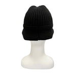 Celine Cashmere Triomphe Knit Hat Bucket Hat Black TU — view 3