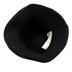 Celine Cashmere Triomphe Knit Hat Bucket Hat Black TU — view 5