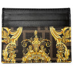 Fendi Fendace Zucca Baroque Pattern Leather Card Case