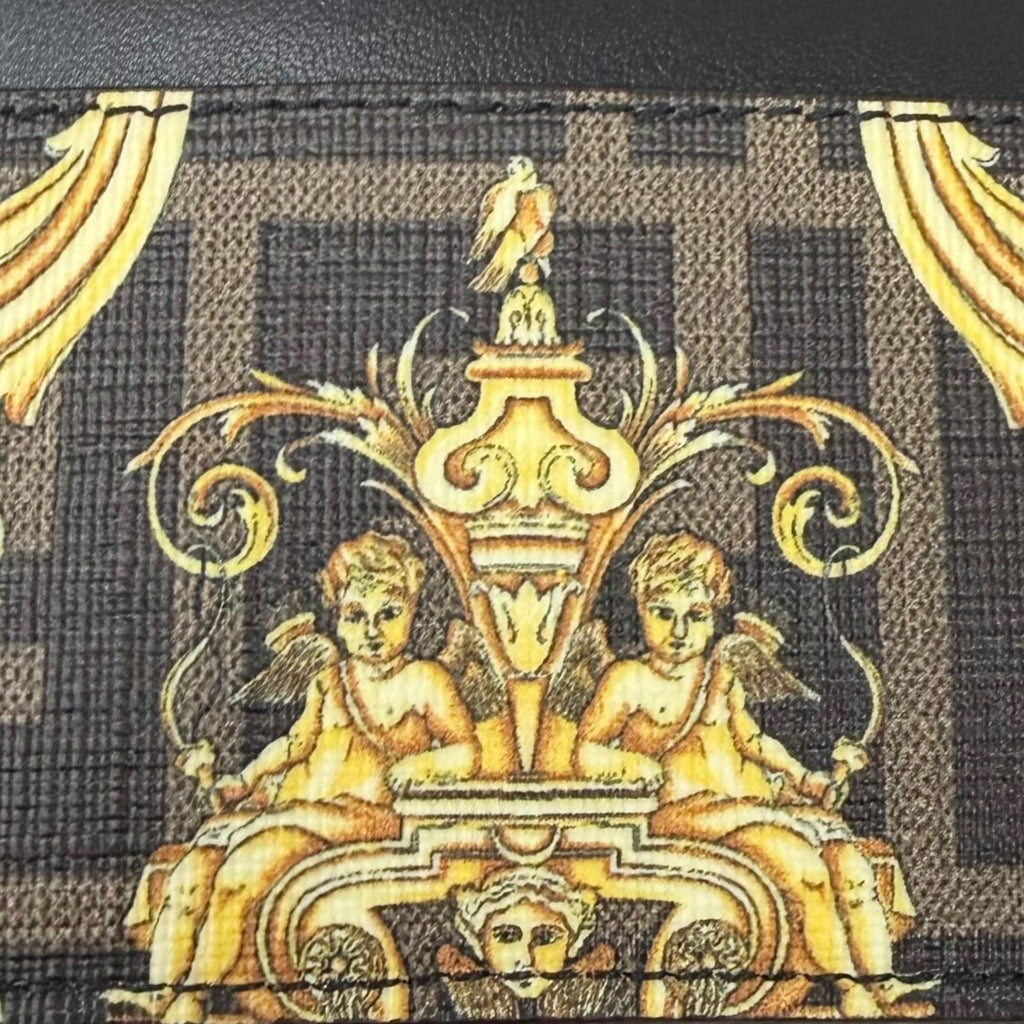 Fendi Fendace Zucca Baroque Pattern Leather Card Case — view 7