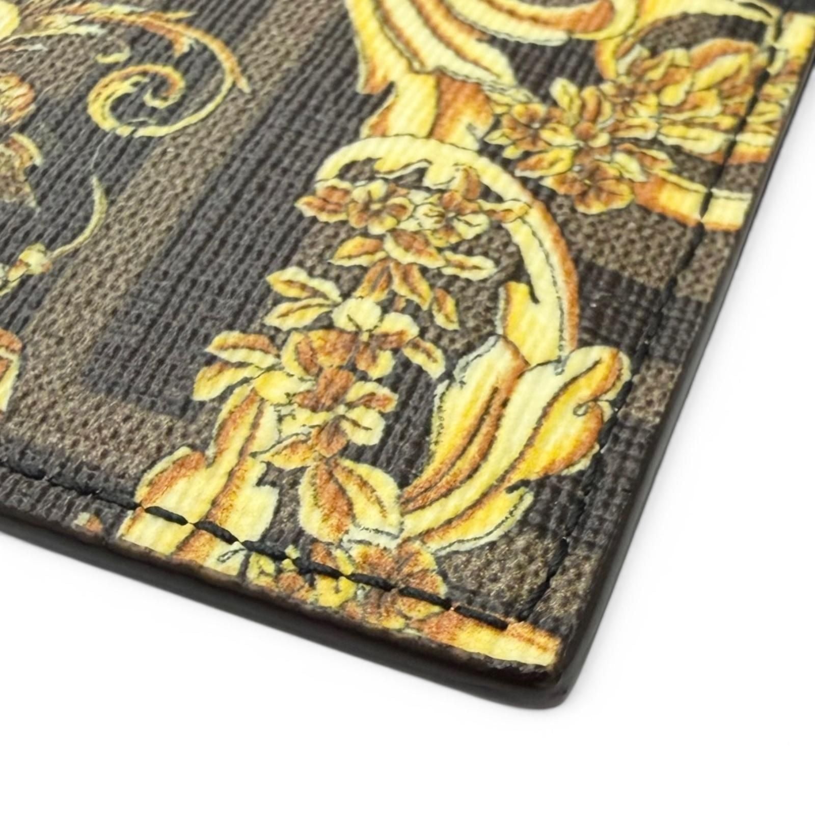 Fendi Fendace Zucca Baroque Pattern Leather Card Case — view 6