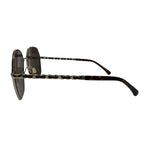 Chanel CC Logo Hexagon Chain Sunglasses Gold Black Demo Lens Eyewear — view 6