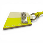 Hermes Montpetit Kelly Necklace Leather Lime Cles Silver — view 5
