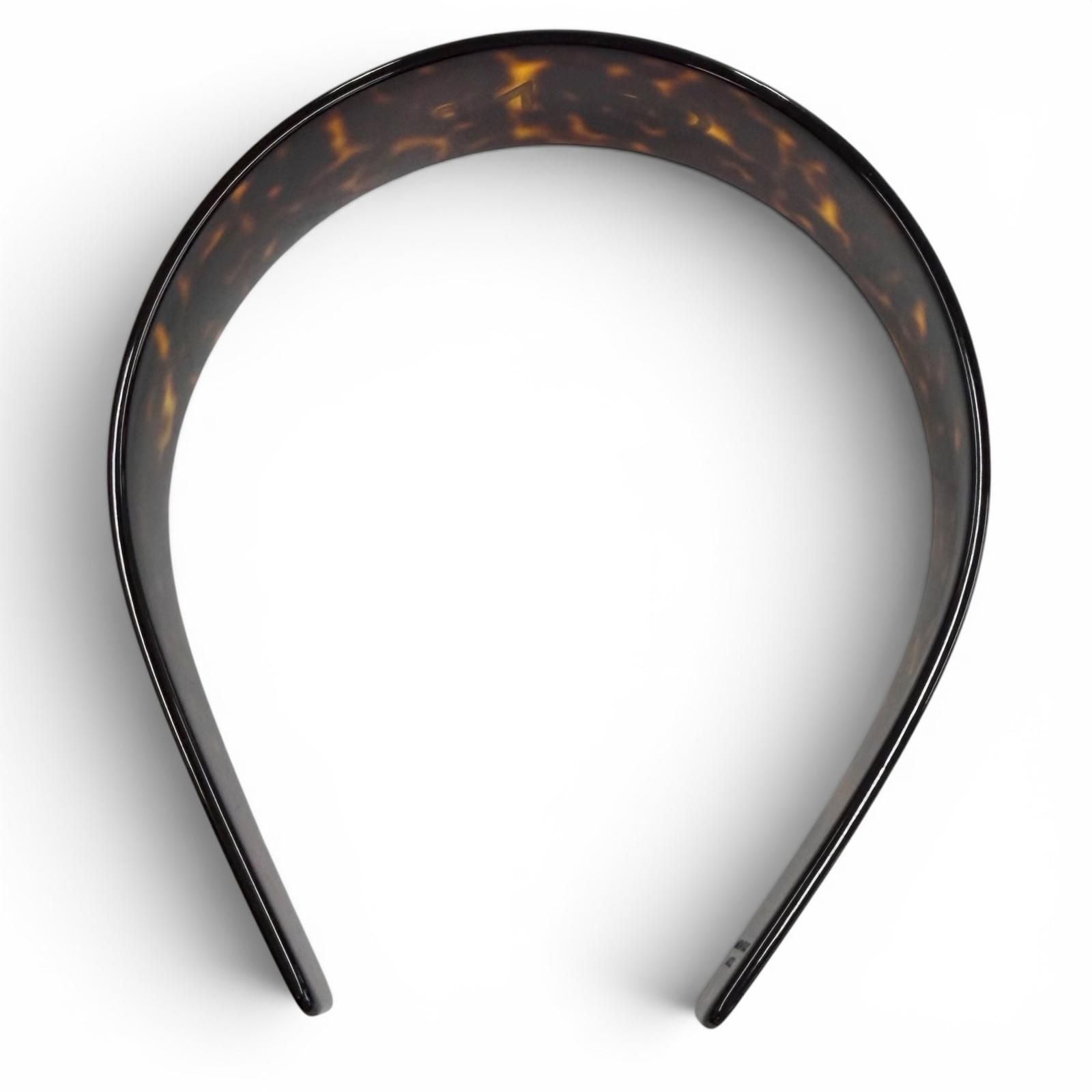 Celine Headband Acetate & Steel Logo — view 5