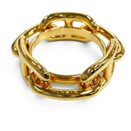 Hermes Scarf Ring 90 Legato Luca de Chaine D'ancre Gold