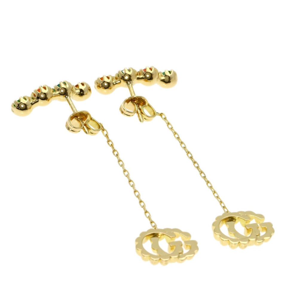 Gucci Double Multicolor Earrings 18k Yellow Gold — view 3