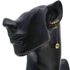 Gucci Double Multicolor Earrings 18k Yellow Gold — view 8
