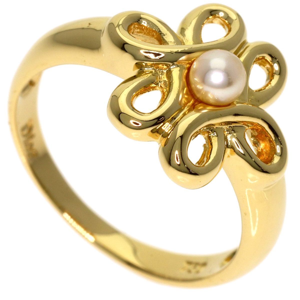 Dior Baby Pearl Ring 18k Yellow Gold