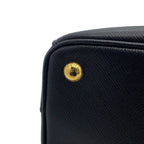 Prada Galleria Small Saffiano Leather 2-Way Shoulder Bag Black — view 7