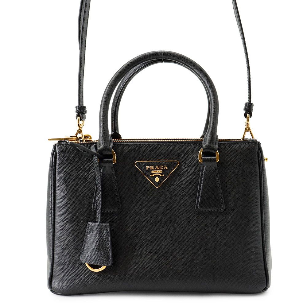 Prada Galleria Small Saffiano Leather 2-Way Shoulder Bag Black