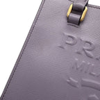 Prada Mini Triangle Logo Leather 2-Way Shoulder — view 7