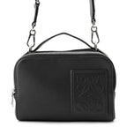 Loewe Shoulder Bag Mini Leather Cloth Black