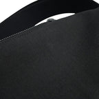 Saint Laurent Paris Embroidered Belt Bag Logo Silk Tech Canvas Black — view 7