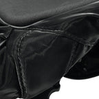 Saint Laurent Paris Embroidered Belt Bag Logo Silk Tech Canvas Black — view 6