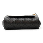 Saint Laurent Paris Chain Shoulder Bag Mini Nolita Quilted YSL Black — view 3
