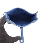 Hermes Shoulder Bag Evelyne TPM 111 Amazon Blue Tie Silver Taurillon Clemence — view 5