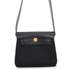Hermes Shoulder Bag Herbag Zip Mini Black Gold Twal Ash Vache Hunter