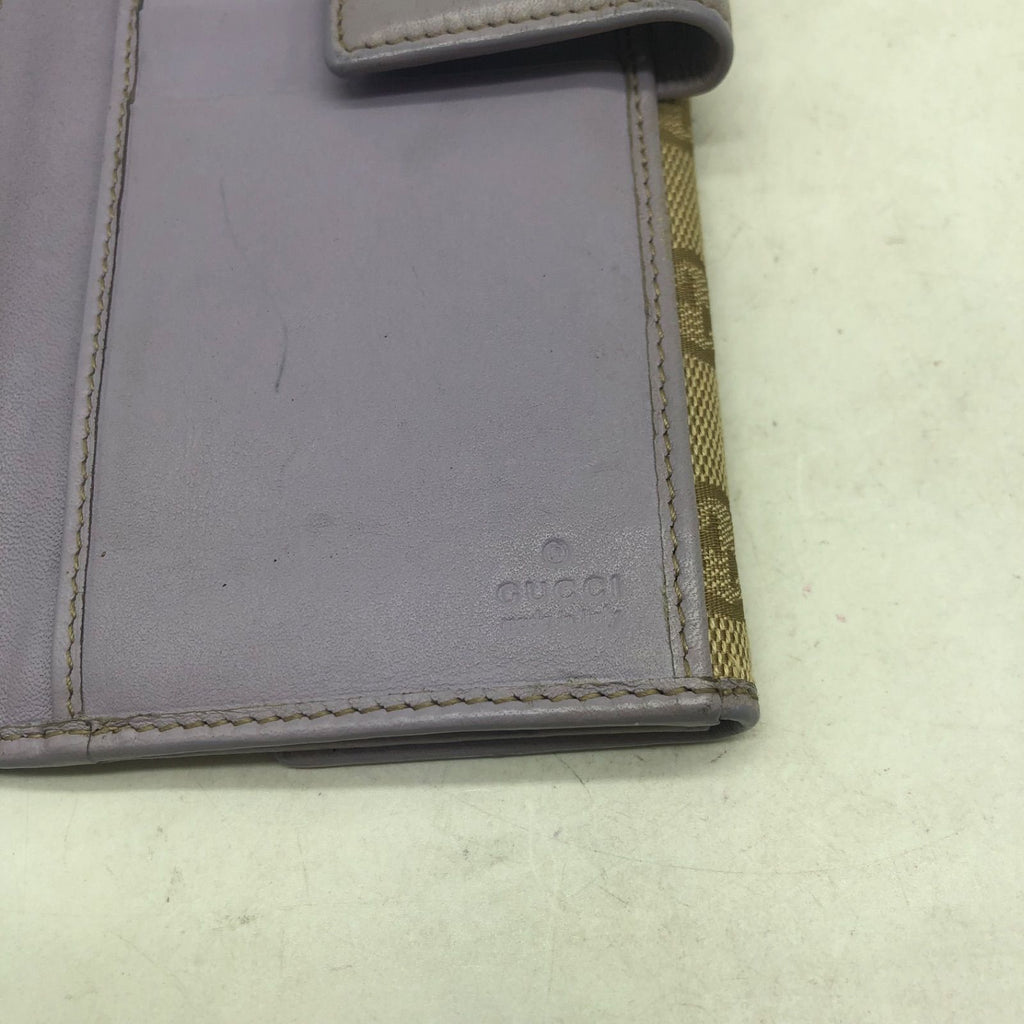 Gucci GG Canvas Bifold Wallet Hook Purple — view 5