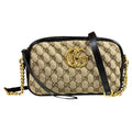 Gucci GG Marmont Shoulder Bag Canvas Black Second