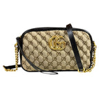 Gucci GG Marmont Shoulder Bag Canvas Black Second