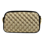Gucci GG Marmont Shoulder Bag Canvas Black Second — view 3