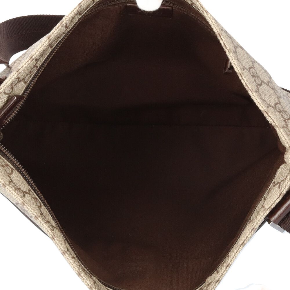 Gucci GG Supreme Shoulder Bag Canvas Beige — view 6