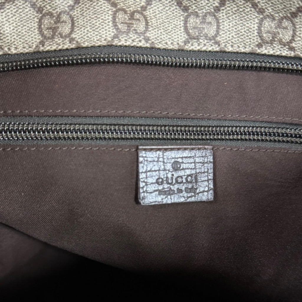 Gucci GG Supreme Shoulder Bag Canvas Beige — view 7