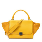 Celine yellow Grain Calf Leather Shoulder