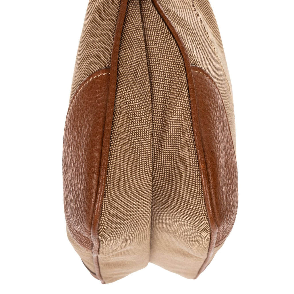 Prada Vintage Flap Cross Bodybrown Beige Jacquard canvas — view 8