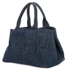 Prada Canapa Tote Blue Denim — view 2