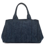 Prada Canapa Tote Blue Denim — view 5