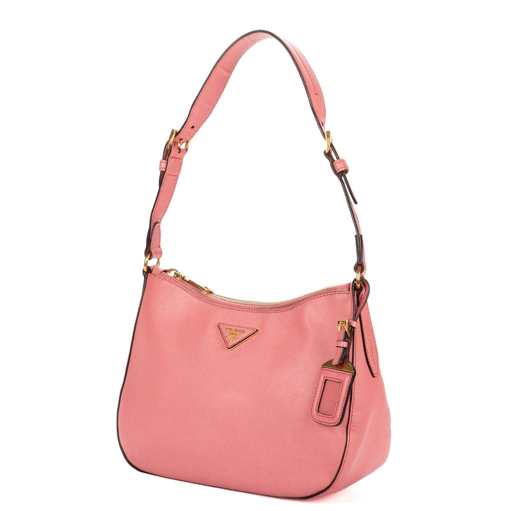 Prada Hobo Pink Saffiano Leather — view 2