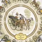 Hermes Scarf Light Pink Green Twillsilk — view 3