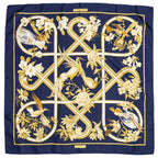 Hermes Scarf Navy Twillsilk — view 2