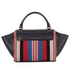 Celine Small navy Red White Stripecanvas Shoulder — view 5