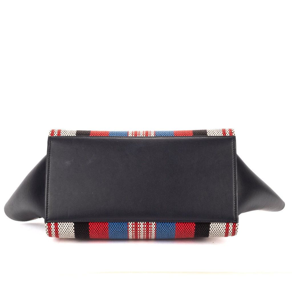 Celine Small navy Red White Stripecanvas Shoulder — view 6