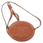 Celine Triomphe Cross Bodybrown Smooth Calfskin Crossbody — view 5