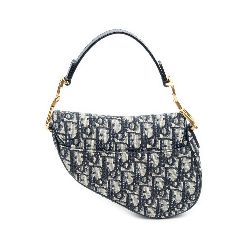 Dior Bag Navy Beige Oblique Jacquardcanvas — view 5