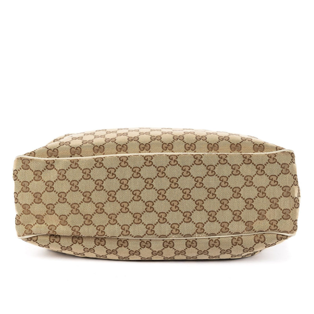 Gucci Mini Tote Beige Ivory GG Canvas — view 6