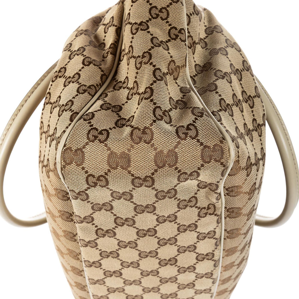 Gucci Mini Tote Beige Ivory GG Canvas — view 8