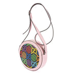 Gucci GG Psychedelic Round Crossbody Pink Multicolor Supreme Coated Canvasa — view 2