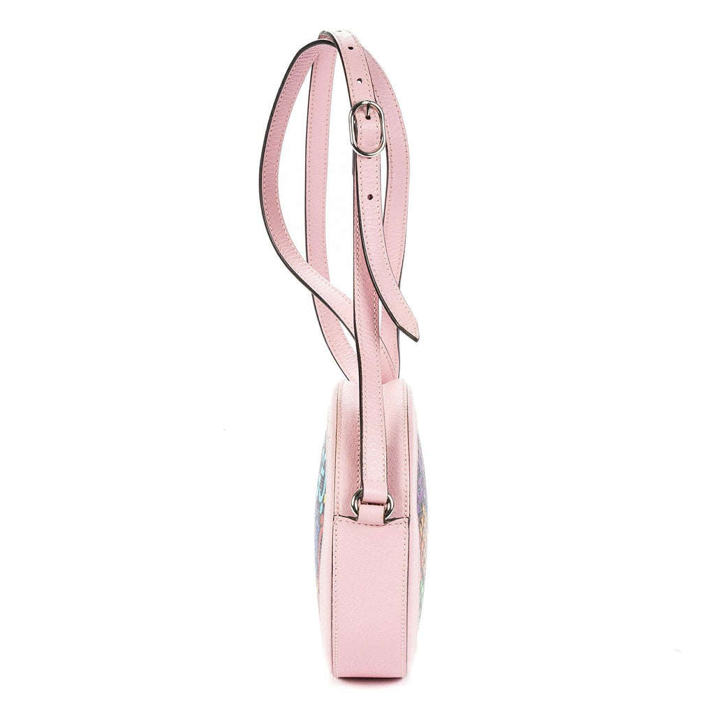 Gucci GG Psychedelic Round Crossbody Pink Multicolor Supreme Coated Canvasa — view 4