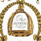 Hermes Scarf White Brown 100% Twillsilk — view 3