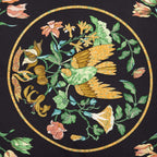 Hermes Scarf Black Orange Green 100% Twillsilk — view 3