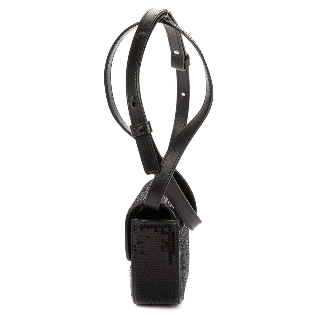 Celine Mini Claude Black Matelasse Calfskin Shoulder — view 3